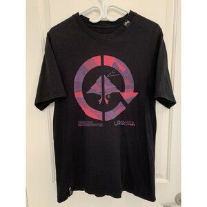 LRG‎ Lifted Research Group T-shirt Men’s Large Black Purple Pink Graphic Print